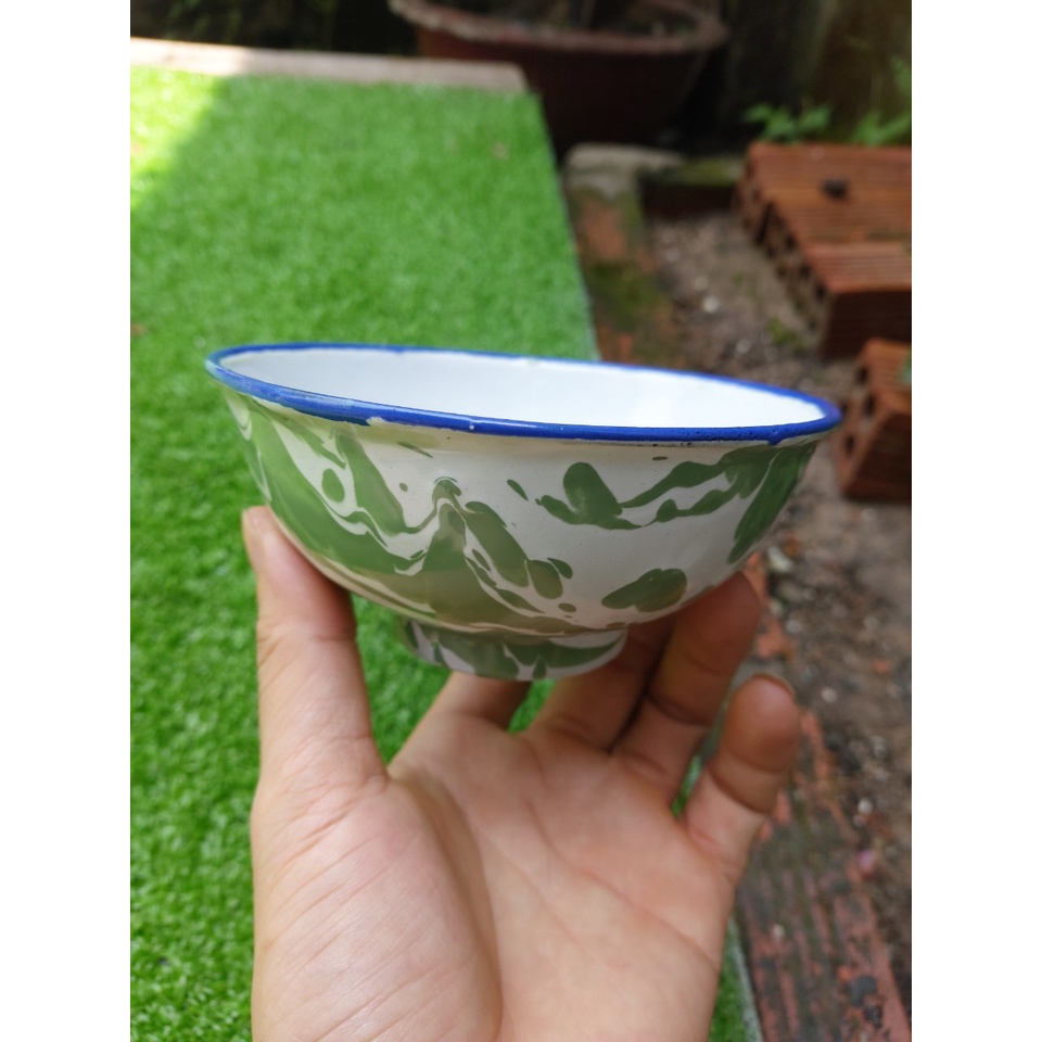 Chén sắt tráng men xưa,Chén thời bao cấp