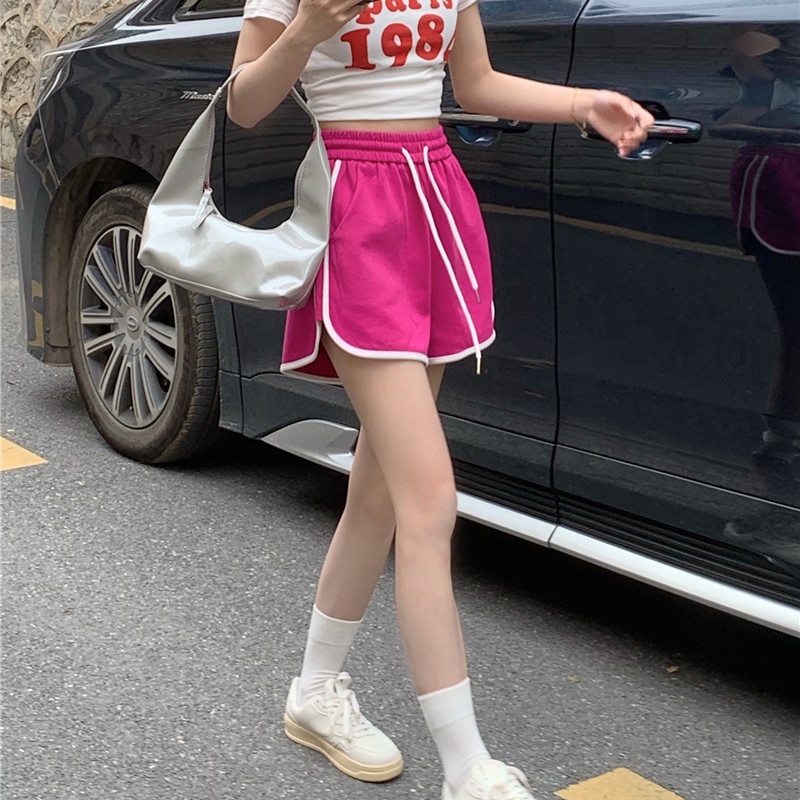 SUXI Quần Short Thể Thao Ống Rộng Thời Trang Mùa Hè Cho Nữ