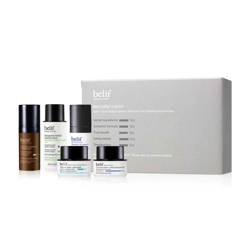 [HB Gift] Bộ dưỡng 5 món Belif Best-Seller trial kit sample Gimmick