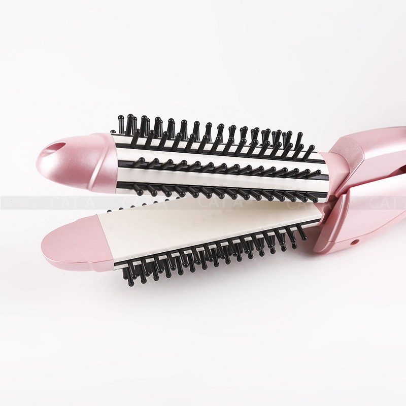 Máy uốn tóc, ép tóc đa năng chính hãng HTC JK7036 - uốn tóc - duỗi tóc - làm xoăn tạo kiểu không lo khô gãy tóc
