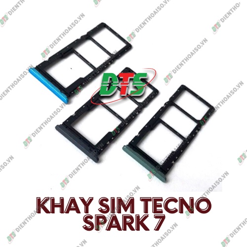 Khay sim Tecno spark 7 / spark 7T đủ màu