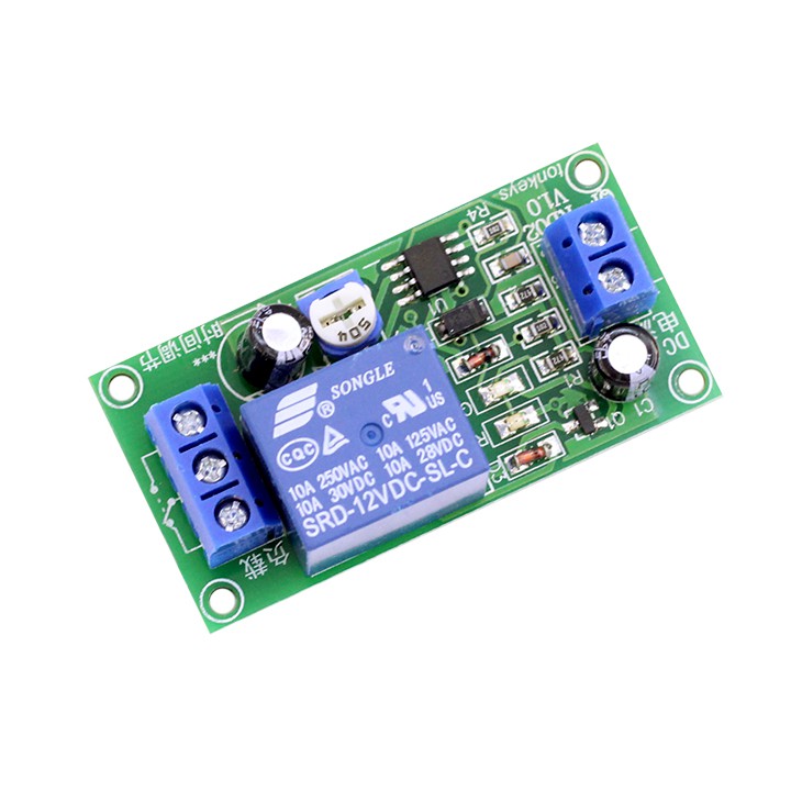 Module Tạo Trễ NE555 Đóng Cắt Relay 12VDC 0-60s