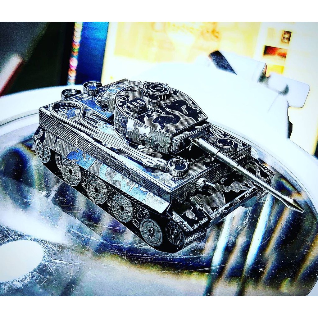 Mô Hình Kim Loại 3D Xe Tăng Tiger 1 Đức Quốc Xã