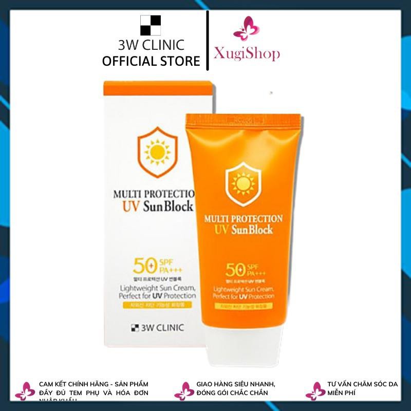 Kem chống nắng Multi Protection Uv Sun Block 3W Clinic Hàn Quốc 70ml