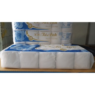 Giấy vệ sinh lốc 10 cuộn không lõi tú anh