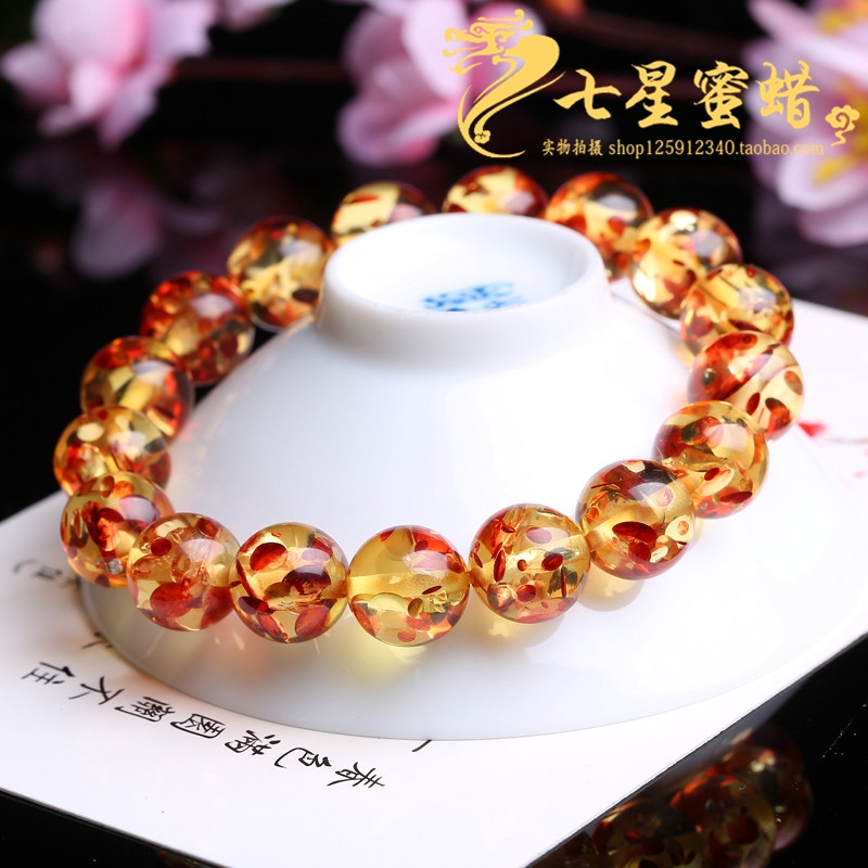 Vòng Tay Đá Hổ Phách Tự Nhiên Dành Cho Nam Và Nữ