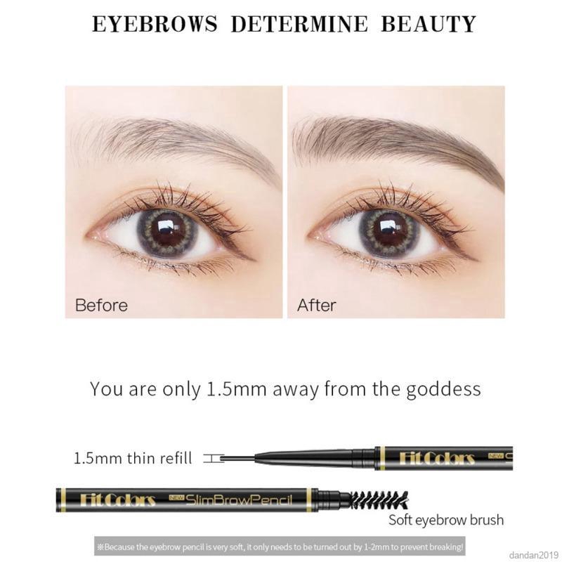 Bút Kẻ Lông Mày Thiết Kế Hai Đầu 4 Màu Tùy Chọn 1.5mm | BigBuy360 - bigbuy360.vn