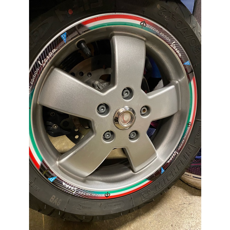 Vespa Hình dán bánh xe Phản chiếu Xe máy đề can Đối với PIAGGIO GTS300 Sprint 150 300