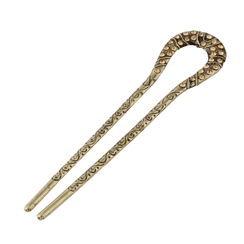 Trâm cài tóc hình chữ U đính đá thiết kế thời trang