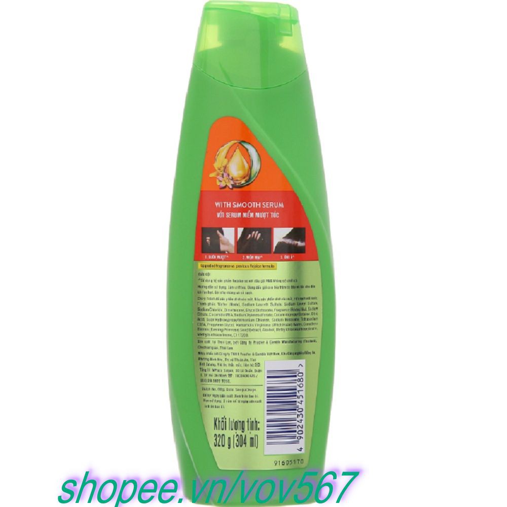 Dầu Gội Đầu 320g Rejoice Siêu Mềm Mượt Chính Hãng.