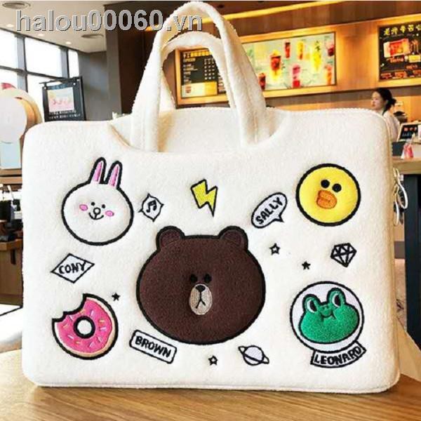 ✙✿Ready stock✿ laptop bag Computer female portable 14 inch HP Apple 13.3 Lenovo 15.6-inch notebook  ipad liner