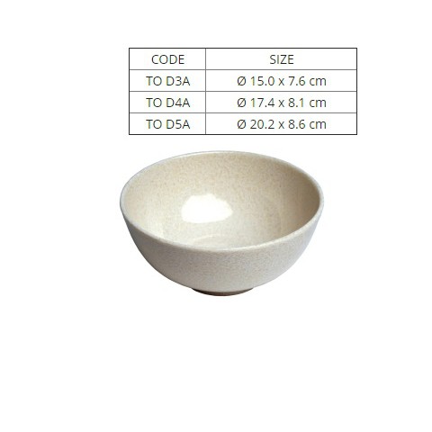 [Mã SRJULY1619 giảm 15K đơn 50K] Tô Nhựa Melamine Tròn Vân Đá Kem