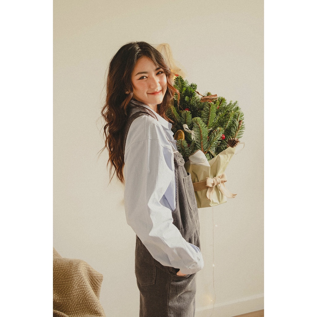 Yếm nhung tăm màu tím LENCLOTHING 829100