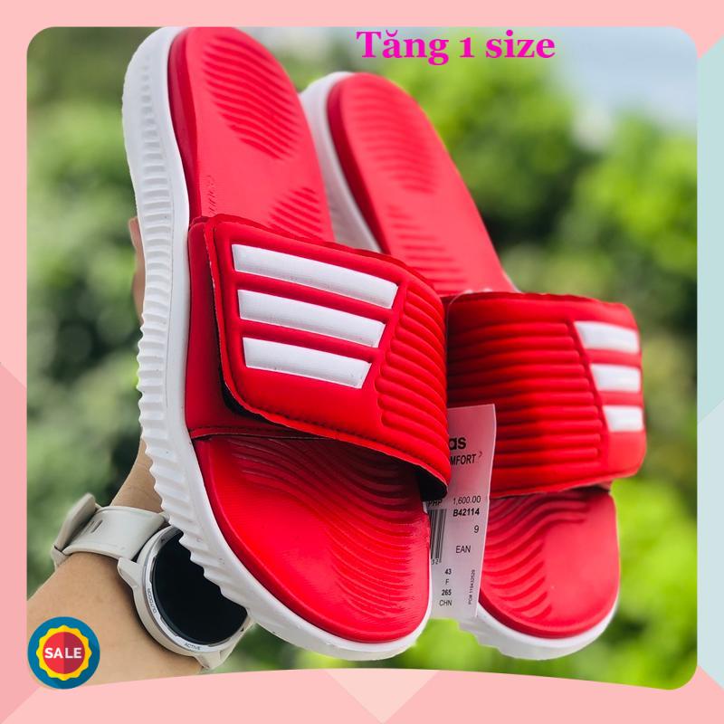 Dép Alphabounce adidas ❤️FREESHIP + FullBox❤️ quai ngang thể thao nam nữ 3 tầng chất xịn, đế 2 lớp siêu êm VNXK đỏ trắng