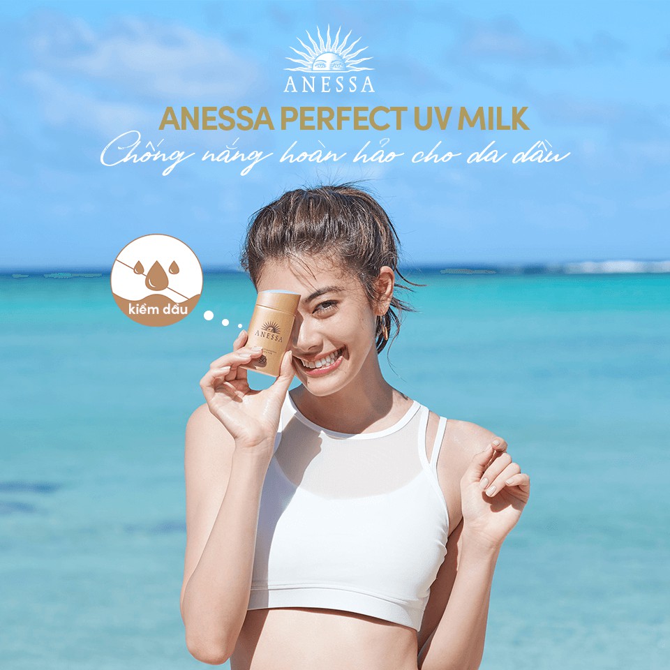 Sữa Chống Nắng Anessa Perfect UV Sunscreen Skincare Milk SPF50+/PA++++