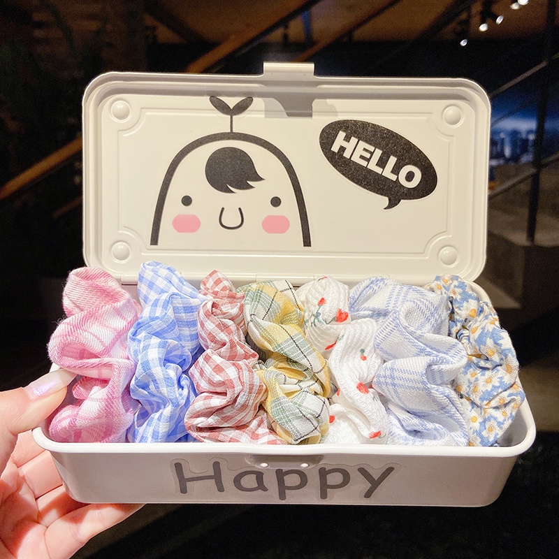 Scrunchies Dây Buộc Tóc Cỡ Lớn Thiết Kế Đơn Giản Thời Trang Hàn Quốc Cho Nữ