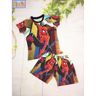 Bộ quần áo bé trai hình siêu nhân nhện từ 10-43kg - chất liệu vải thun lạnh in 3d - Hương Nhiên