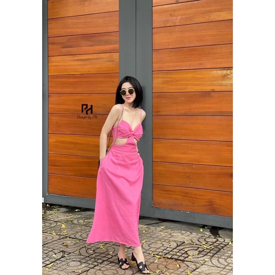 Váy 2s xoắn ngực cut out | BigBuy360 - bigbuy360.vn