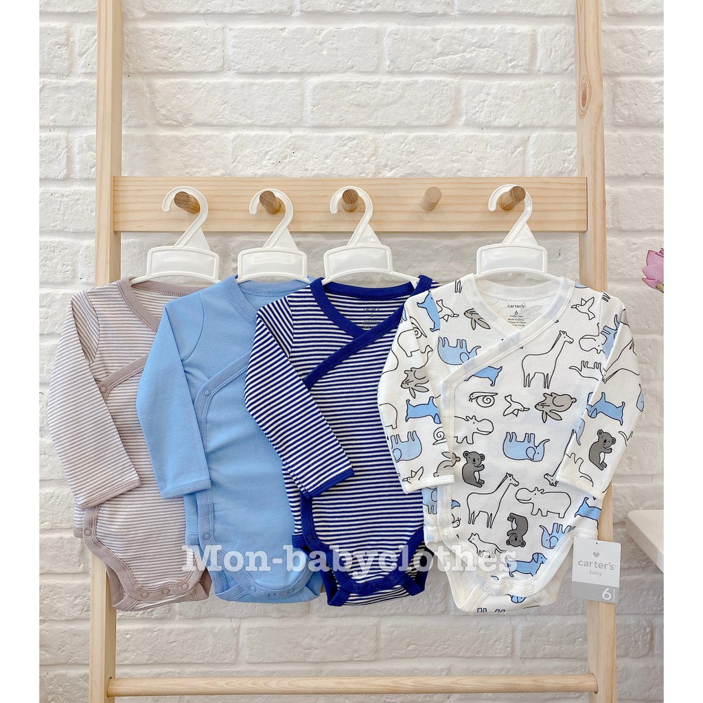 BODY chip dài tay cài chéo 2 lớp [ Đủ size 6-24m]