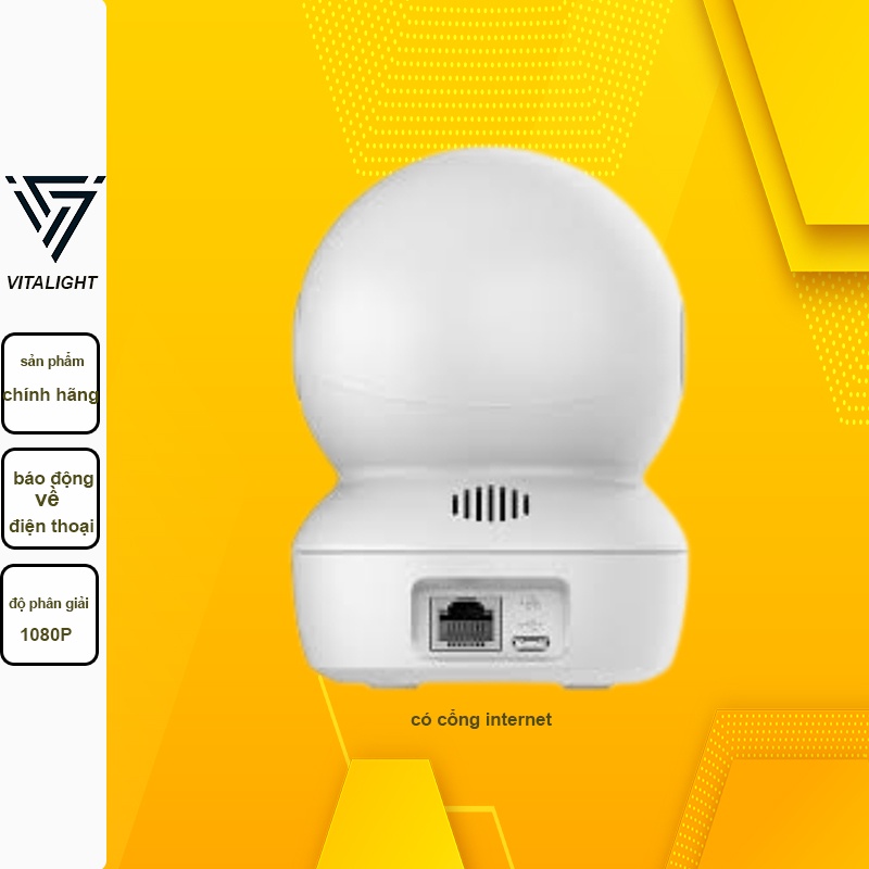 Camera wifi EZVIZ C6N cảnh báo về điện thoại EZVIZ C6N có loa mic đàm thoại 2 chiều VITALIGHT