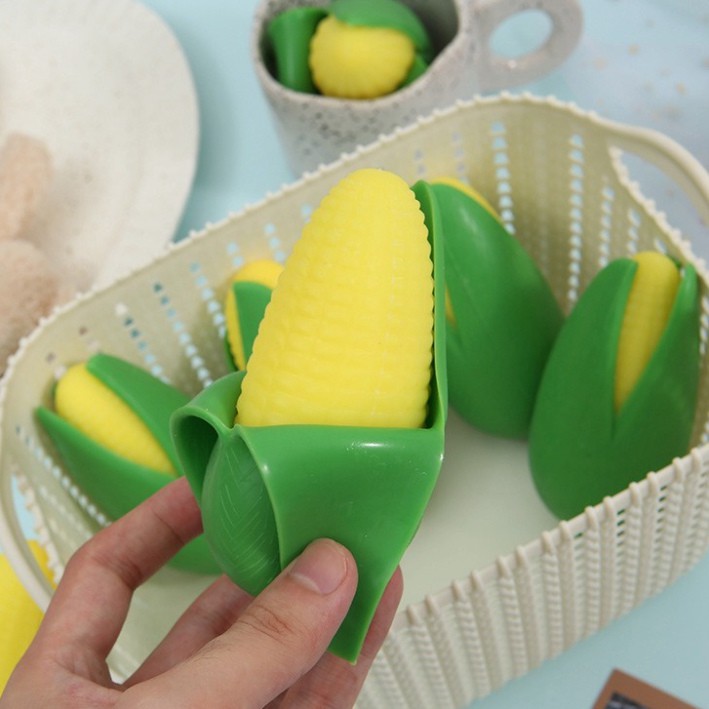 Squishy Ngô Bóc Vỏ Màu Xanh Ngô Chín Vàng đáng yêu mochi slime bóp xả stress giải tỏa căng thẳng