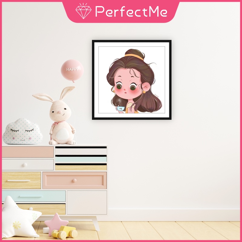 Bộ tranh đính đá 5D họa tiết hoạt hình công chúa Disney độc đáo kích thước 30x30cm