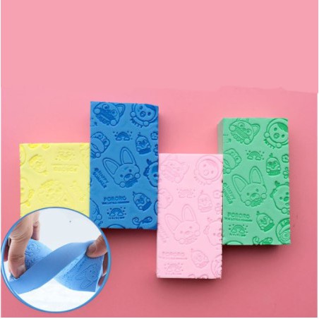 2 Bông Tắm Kì Ghét, Miếng Tắm Kì Đất Ghét Siêu Mềm Cọ Siêu Sạch, Tẩy Tế Bào Da Chết Siêu Sạch Hàn Quốc