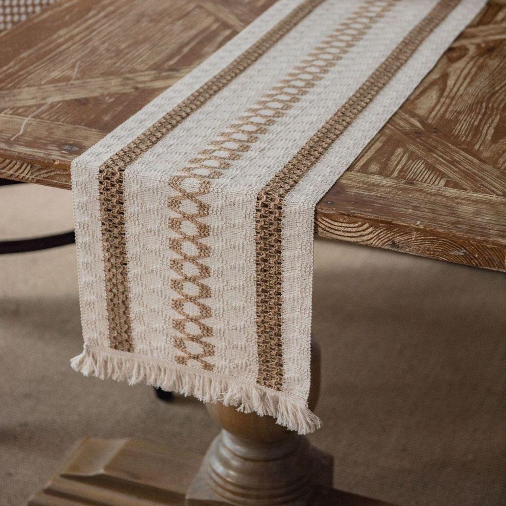 IVORY Khăn Trải Bàn Vải Bố Trang Trí Tiệc Cưới / Giáng Sinh Phong Cách Bohemian