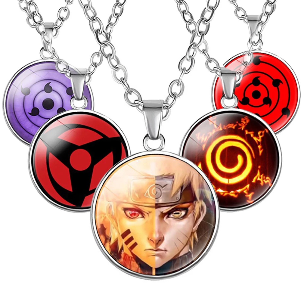 Mới Vòng cổ Mặt Hoạt Hình naruto sharingan Cho Nam