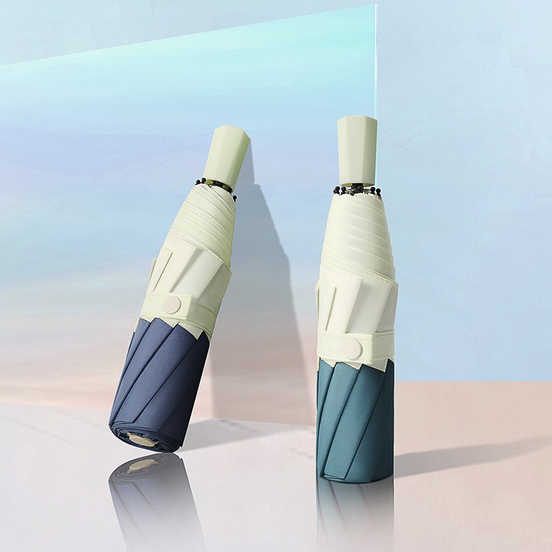 Dù Gấp Ba Khúc Che Nắng Phong Cách Nhật Bản Sáng Tạo Cho Nữ