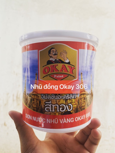 Sơn Nhũ Đồng Hệ Nước Okay 306 ( 850gram )