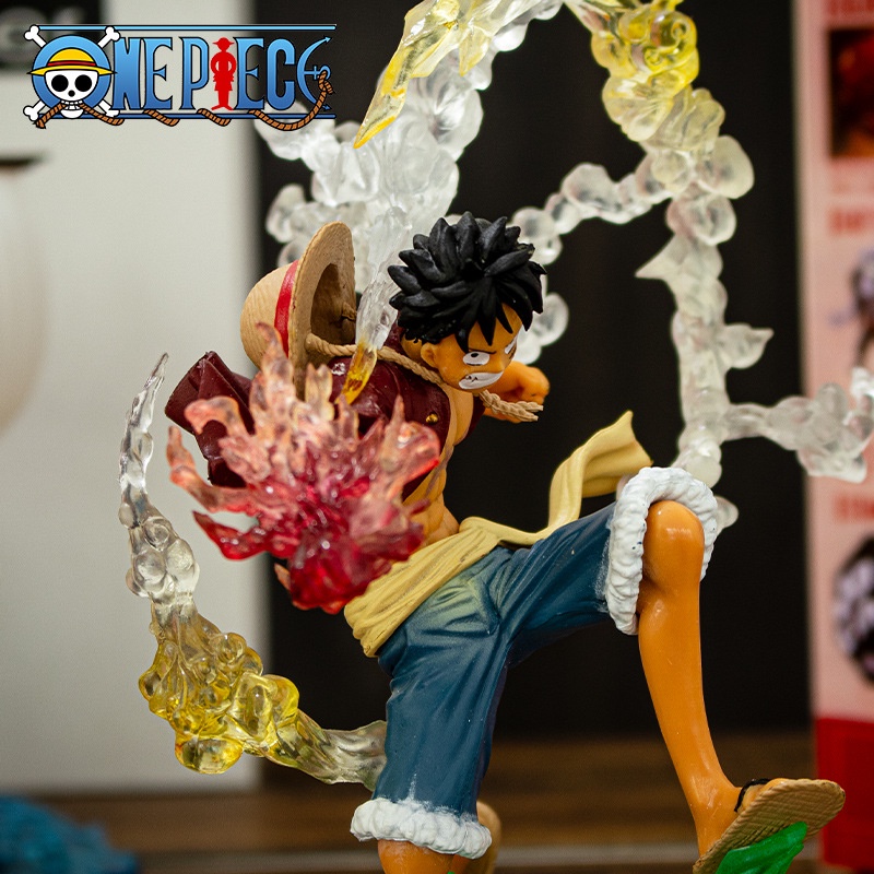 YDM One piece Anime Action Figure 20cm fire punch luff Character Collection Model Doll Desktop ornaments Decorate dfv trend