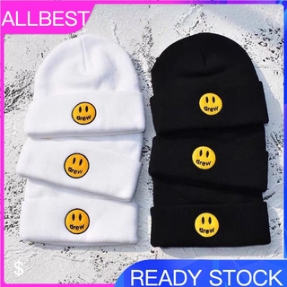 Funny smiley face pattern beanie
