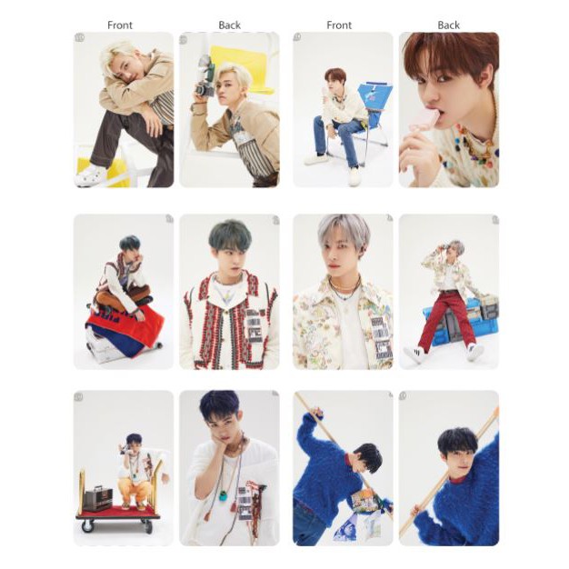 Set 24 thẻ card nhựa NCT RESONANCE Pt.2 Departure Ver in 2 mặt bo góc