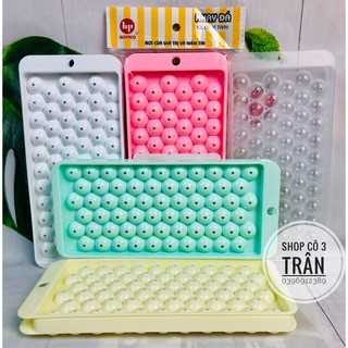 Khay đá bi nhỏ HPL69 Hồng Phát - Khuôn làm đá viên bi nhỏ an toàn, tiện lợi 63 viên HOFACO