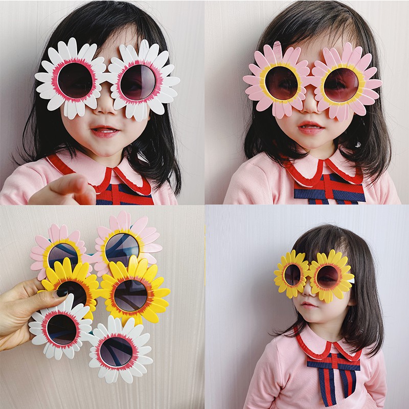 Kính Mát Hình Hoa Hướng Dương Vui Nhộn Cho Bé