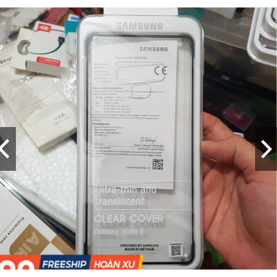 Ốp lưng Samsung Galaxy Note 9 Clear Cover chính hãng