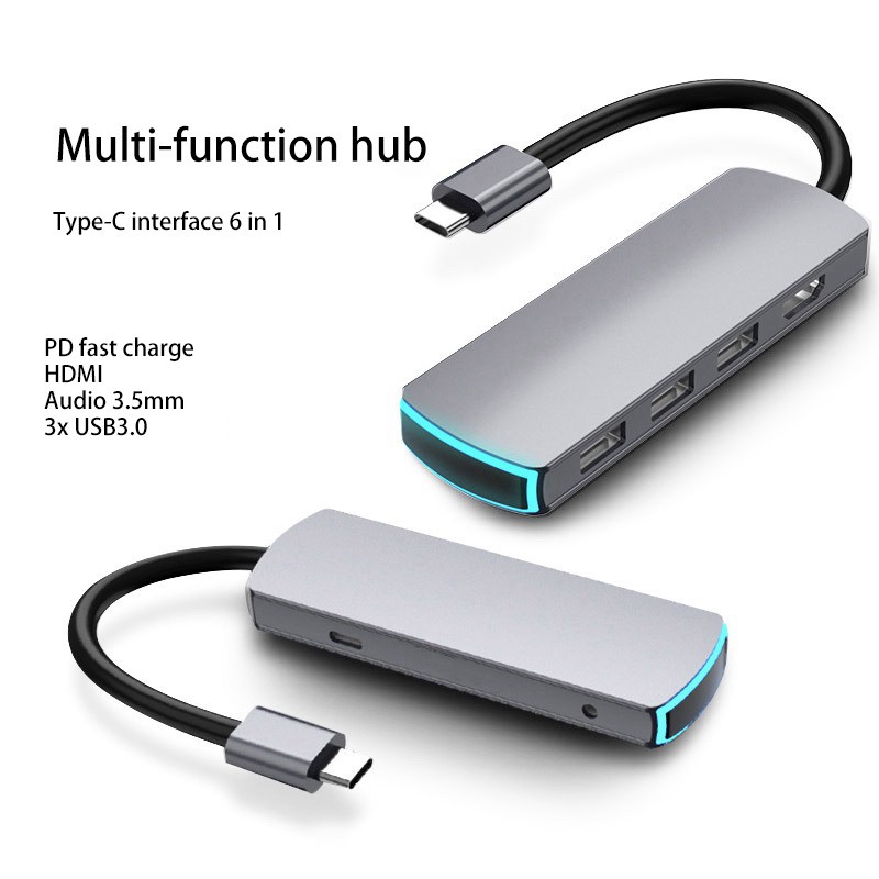 Cáp Chuyển Đổi Usb Sang Hub 6 Trong 1 Cho Macbookpro | BigBuy360 - bigbuy360.vn