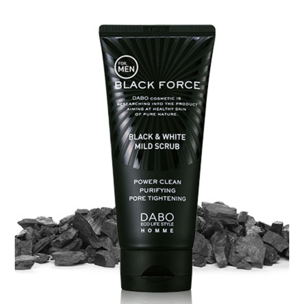 Sữa Rửa Mặt Sạch Sâu Ngừa Mụn Dành Cho Nam Dabo Homme Black Force Foam Cleanser 120ml - Hàn Quốc Chính Hãng