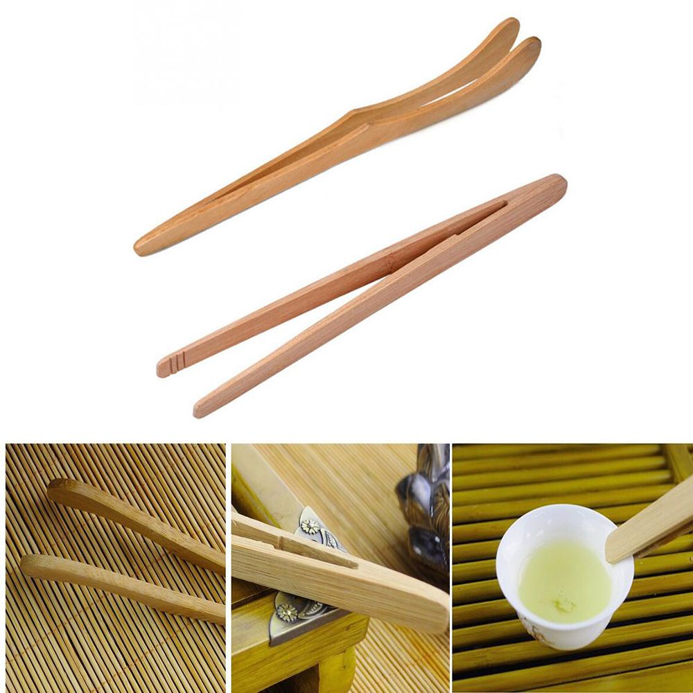 Kẹp gắp trà chất liệu gỗ tre thiết kế mới tiện dụng