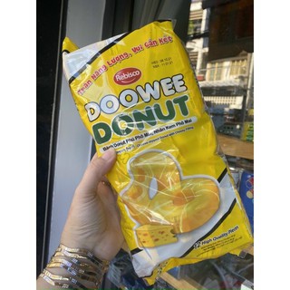 BỊCH 12 GÓI  Bánh Donut PHỦ PHÔ MAI- NHÂN KEM PHÔ MAI 300g (Doowee Donut) - Rebisco