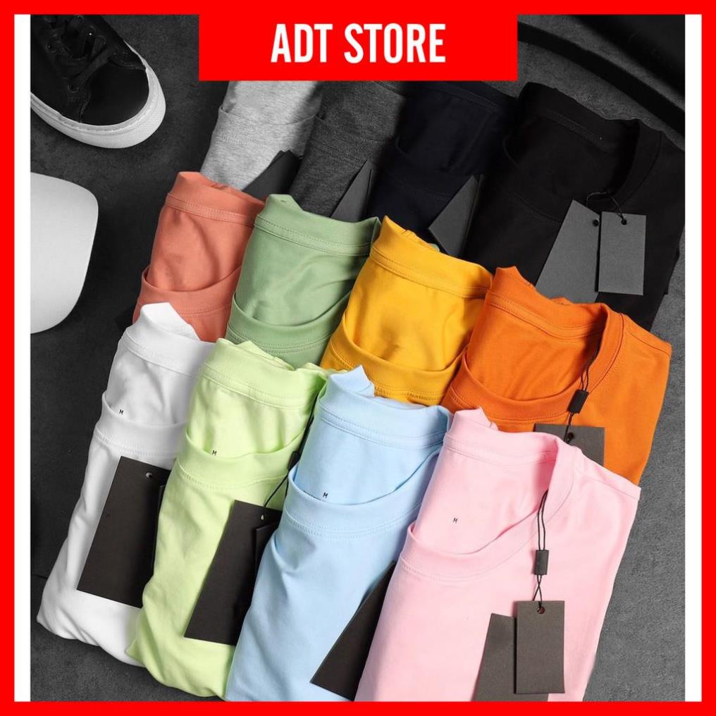 ⚡️FREESHIP⚡️ÁO THUN TRƠN ĐEN TRẮNG NAM NỮ CỔ TRÒN TAY NGẮN [NHIỀU MÀU]