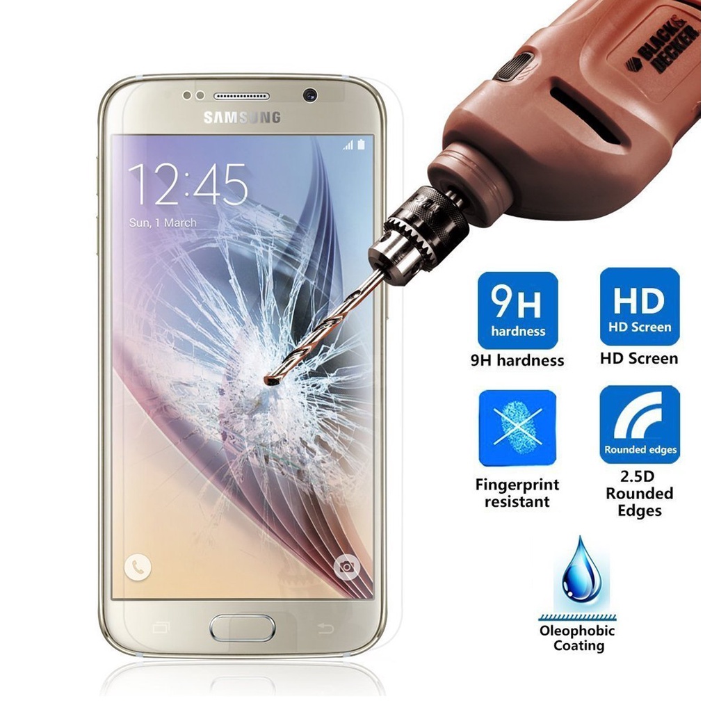 Kính Cường Lực Samsung A7 2016 (A710) kèm hộp và khăn lau