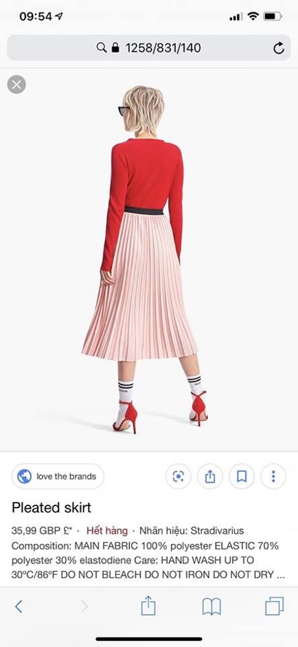 Chân váy xếp ly stradivarius xịn | BigBuy360 - bigbuy360.vn