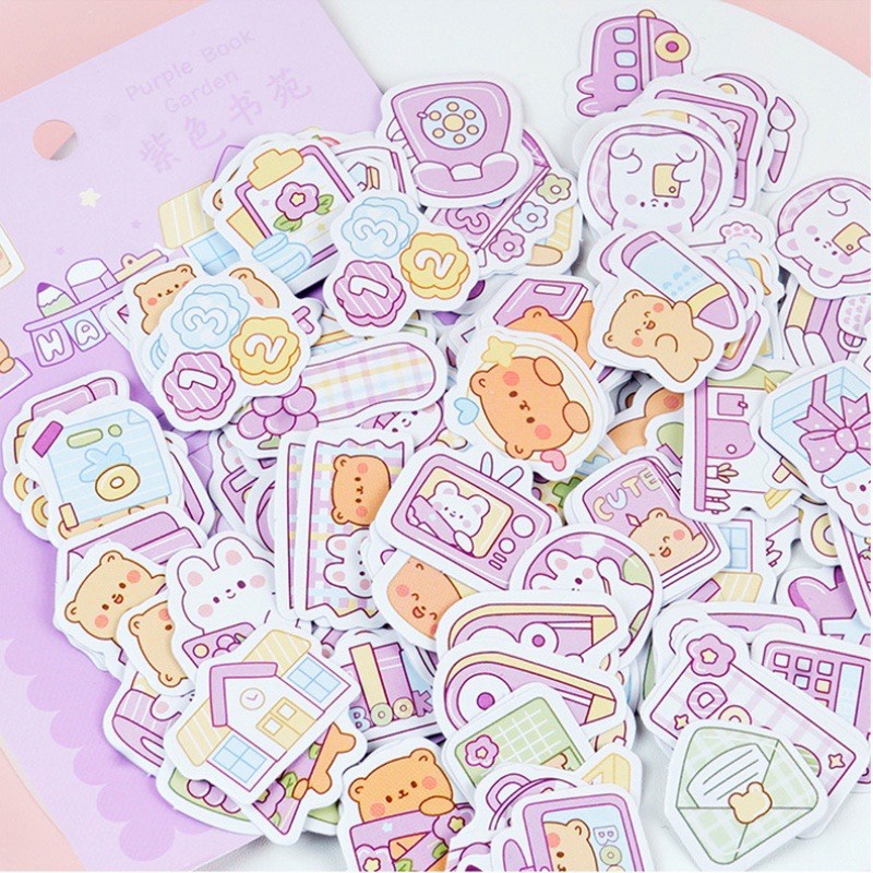 Hình dán, sticker dán trang trí điện thoại, sách vỡ siêu xinh Trang Trí Xinh