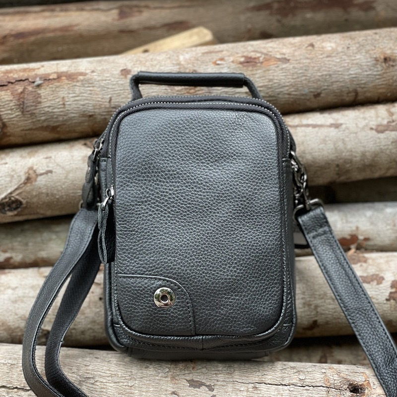 TÚI XÁCH NAM DA THẬT MÀU ĐEN DB175