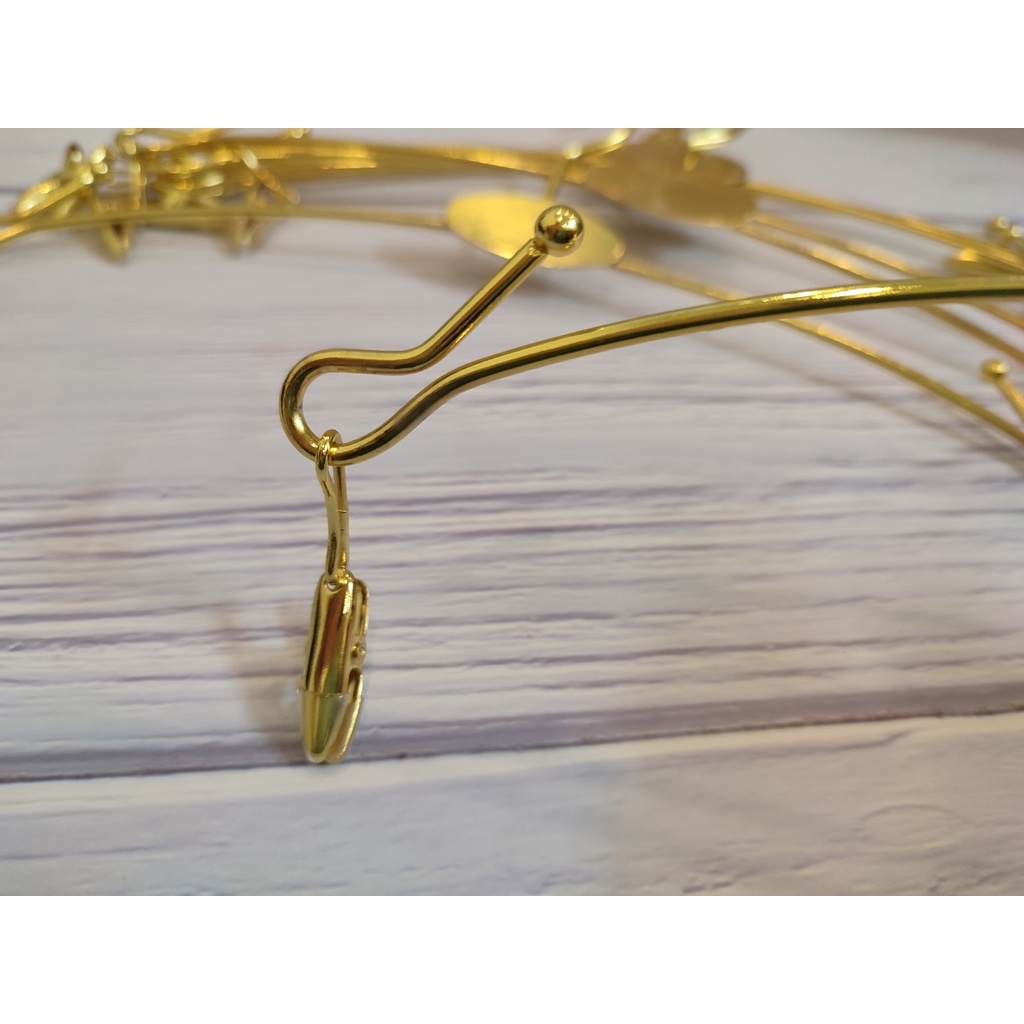 Móc treo quần áo,kẹp đồ lót,bikini bằng kim loại mạ vàng sang trọng cho shop thời trang,cửa hàng
