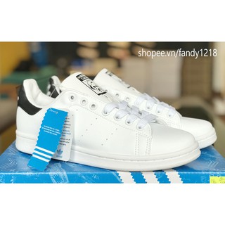 Giày Thể Thao Stan Smith Gót Đen Full Box