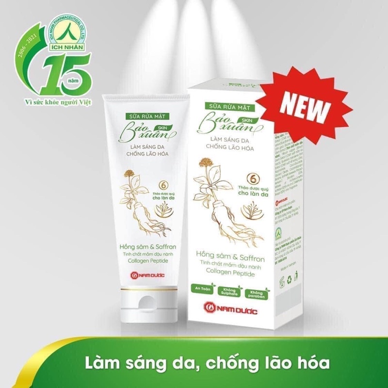 Sữa rửa mặt thảo dược Bảo Xuân Skin