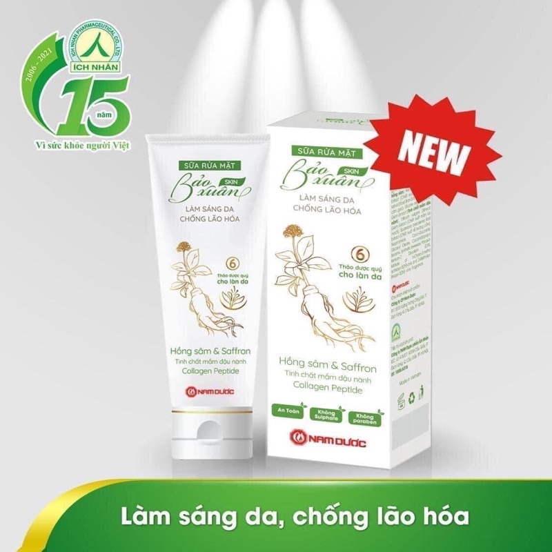 Sữa rửa mặt thảo dược Bảo Xuân Skin